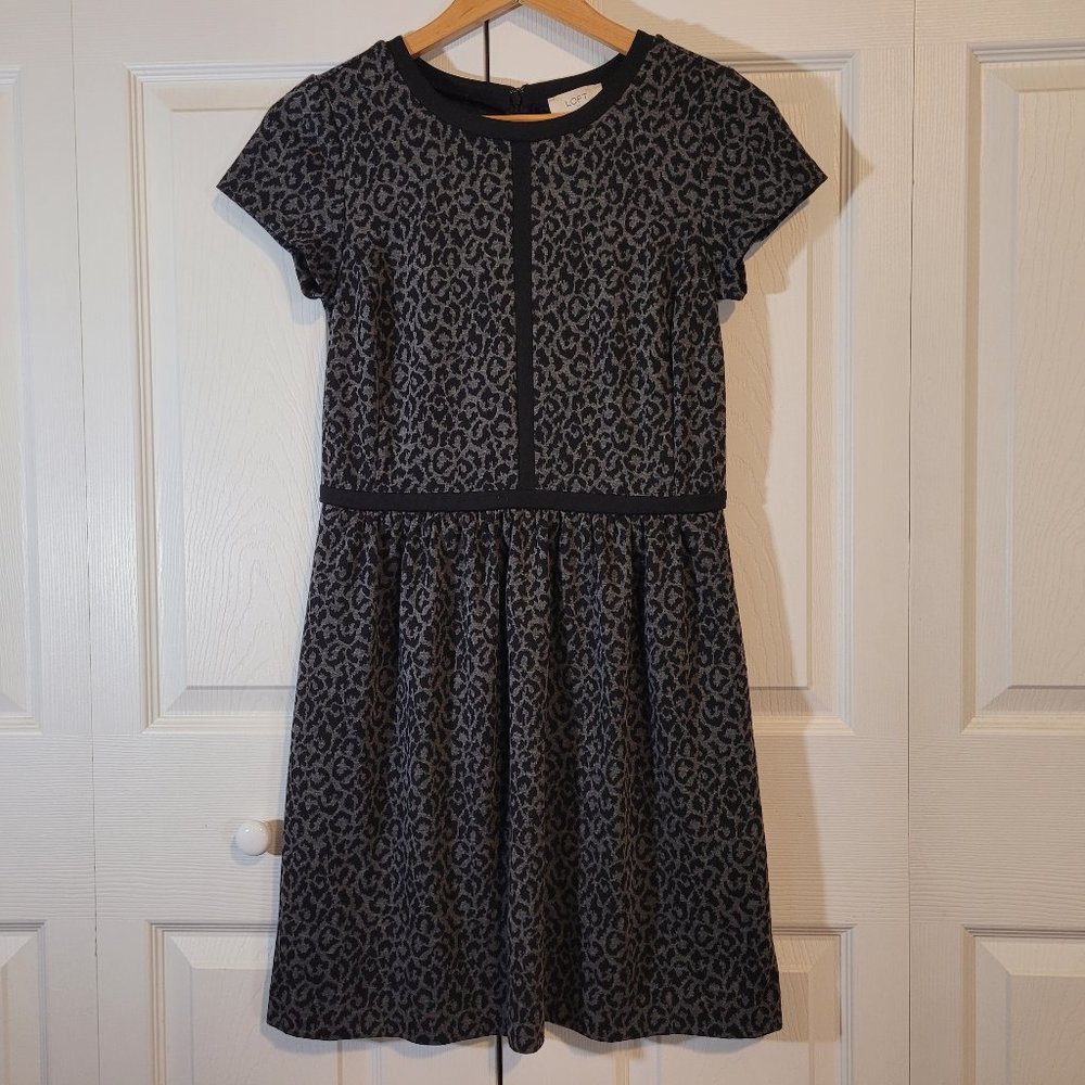 🍂 LOFT Leopard Print Dress